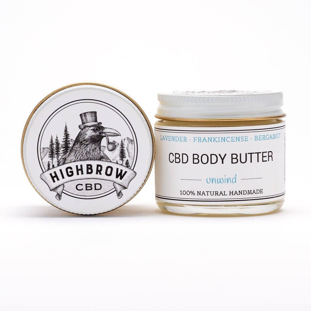 Unwind CBD Body Butter Highbrow Maine CBD